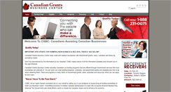 Desktop Screenshot of canadiangrantsbusinesscenter.com